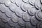 Fish scales pattern painted gray color background