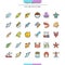 Fish and seafood icons