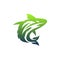 Fish Shark Leaf Ecology Nature Logo