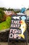 Fish & ships sign in Dingle, Ireland.