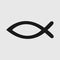 Fish sign Christian fish symbol Christianity Ichthus icon