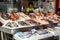 Fish stall and fishmonger, Heraklion.