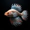 a fish with a tail shaped like a fan k uhd very detailed high