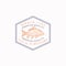 Fish Vintage Frame Badge or Logo Template. Hand Drawn Wild Mirror Carp Sketch Emblem with Retro Typography.
