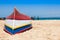 Fisher boat in Santa Maria beach in Sal Cape Verde - Cabo Verde