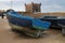 Fisher boats and bastion Borj El Barmil in port of Essouira