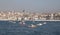 Fisher boats in Bosphorus Strait, Istanbul, Turkey