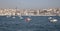 Fisher boats in Bosphorus Strait, Istanbul, Turkey