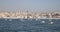 Fisher boats in Bosphorus Strait, Istanbul, Turkey