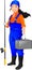 Fisher girl with the Fishing Rod Set