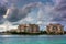 Fisher Island, seen from South Beach, Miami, Florida.