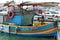 Fisherboat called Luzzu in Marsaxlokk Harbor. Malta