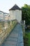 Fishergate tower on the city walls in York, North Yorkshire, England