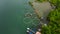 Fisheries on Luzon Island, Philippines. Fish farm, top view.
