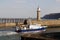 Fisheries Patrol boat entering Whitby harbour