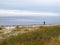 Fisherman angler by the sea