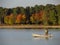 A fisherman on the boat