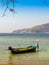 Fisherman boat and the Beautiful seascape view of Kalim beach, n