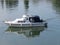 Fisherman boat on the river