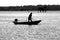 Fisherman Boat silhouette Monochrome