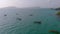 Fisherman boats parking at the pier of Koh Rong Island, Cambodia