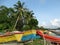 Fisherman boats at Wandoor Beach, Andaman, India