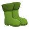 Fisherman boots icon, cartoon style