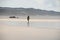 Fisherman on Cornish beach