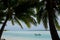 Fisherman in fishing boat on Aitutaki Lagoon Cook Islands