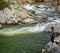 Fisherman Fishing for Trout on Jennings Creek