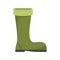 Fisherman green boot icon flat isolated vector