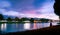 A fisherman having a relaxed evening at Ping River