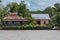 Fisherman house on Berau river, Borneo