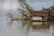 Fisherman house on Mekong river