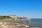 Fisherman huts at the coast