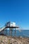 Fisherman huts at the coast