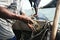 A fisherman with a lobster in Cabo de la vela