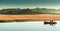 Fisherman and low tide in San Vicente de la Barquera