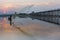 Fisherman in Mandalay and U Bein Bridge, Myanmar