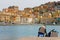 Fisherman on the pier of Porto Santo Stefano