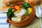 Fisherman pottage with vegetables