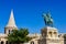 Fisherman`s Bastion, one of the best known monuments in Budapest in the Buda Castle District, Hungary