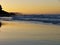 fisherman\\\'s on the beach at sunrise - Garden Route, South Africa