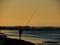 fisherman\\\'s on the beach at sunrise - Garden Route, South Africa