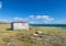 Fisherman`s cottage near the coast in Tierra del Fuego