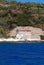 Fisherman\'s house at the rocky stone beach in island Susak,Croatia