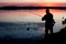 Fisherman silhouette