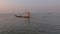 A fisherman at sunset Inle Lake