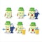 A fisherman yellow marshmallow twist cartoon picture catch a big fish