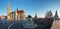 Fishermans Bastion and church in Budapest, Hungary - panorama